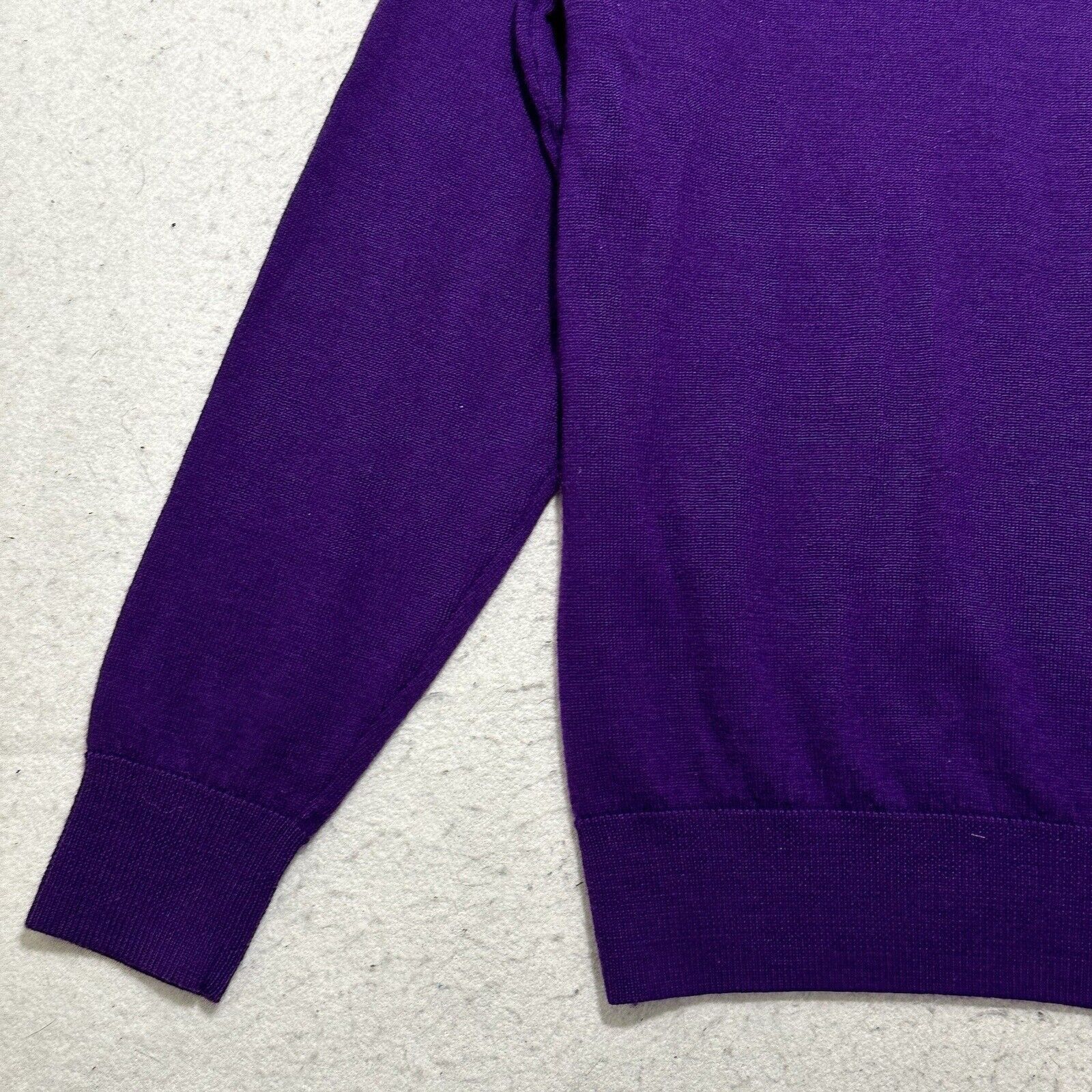 Other Dunning Golf Small Merino Wool V-Neck Purple Sweater Size US S / EU 44-46 / 1 - 7 Thumbnail