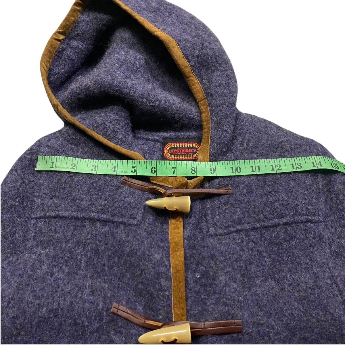 Hysteric Glamour × Japanese Brand Vintage Hysteric Glamour Hoodie Wool Long Jacket Button Size ONE SIZE - 15 Thumbnail