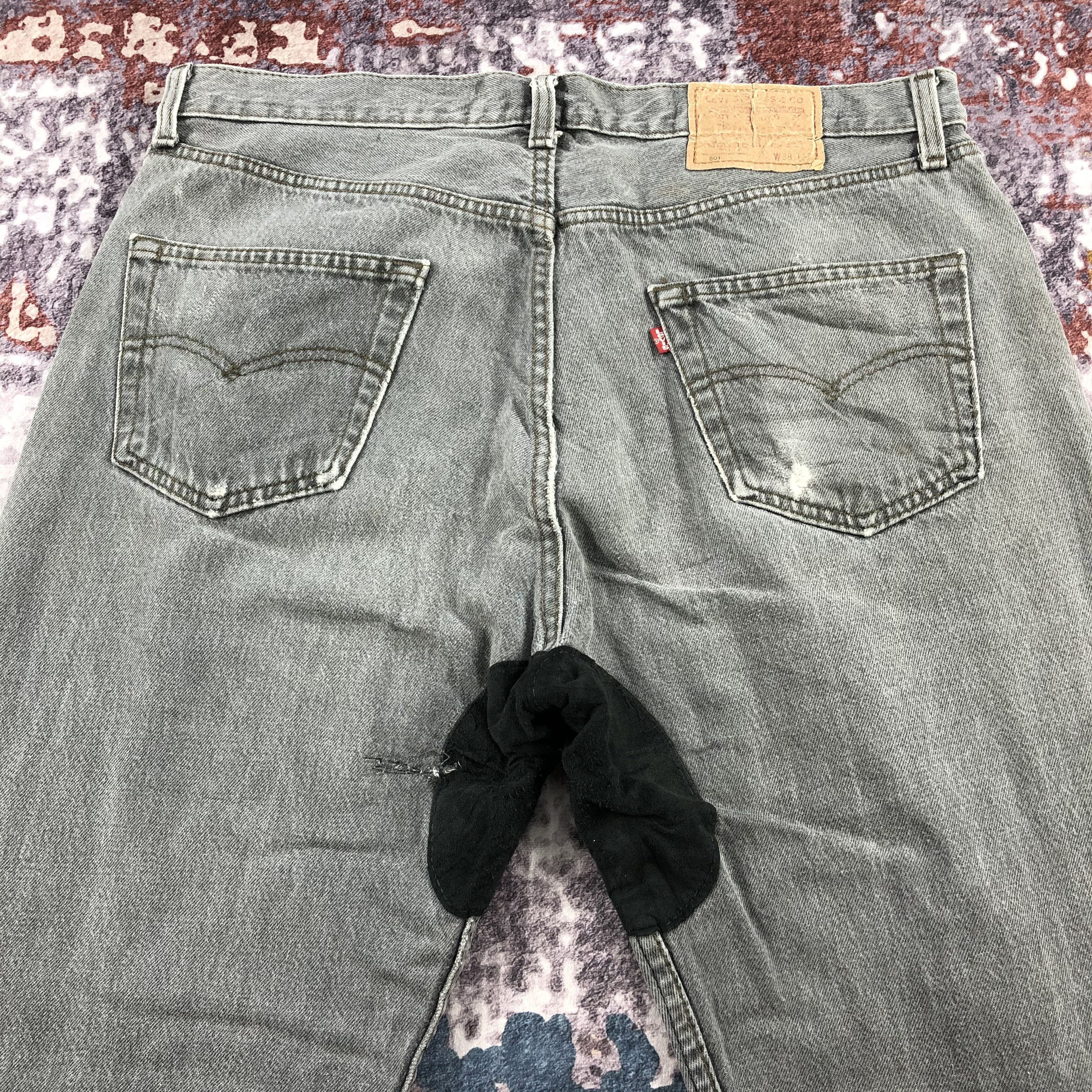 Levi's × Vintage Vintage 90s Faded Black Levis 501 Jeans-JM2394 Size US 37 - 5 Thumbnail