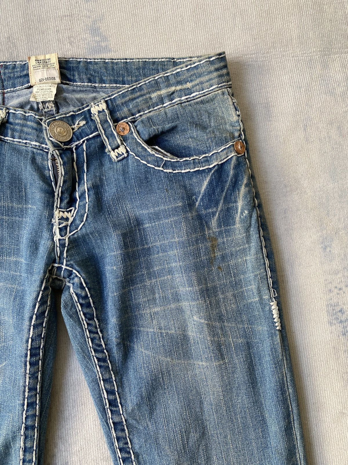 True Religion True Religion Remake Super Flare Low Rise Jeans Size US 28 / EU 44 - 13 Thumbnail
