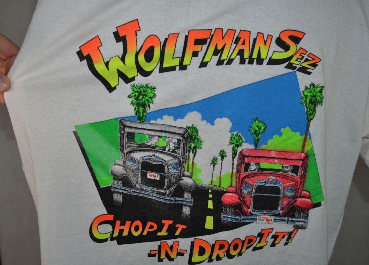 Vintage Wolfman's Rod Shop Kissimmee Florida Made in USA new tee Size US XL / EU 56 / 4 - 3 Thumbnail