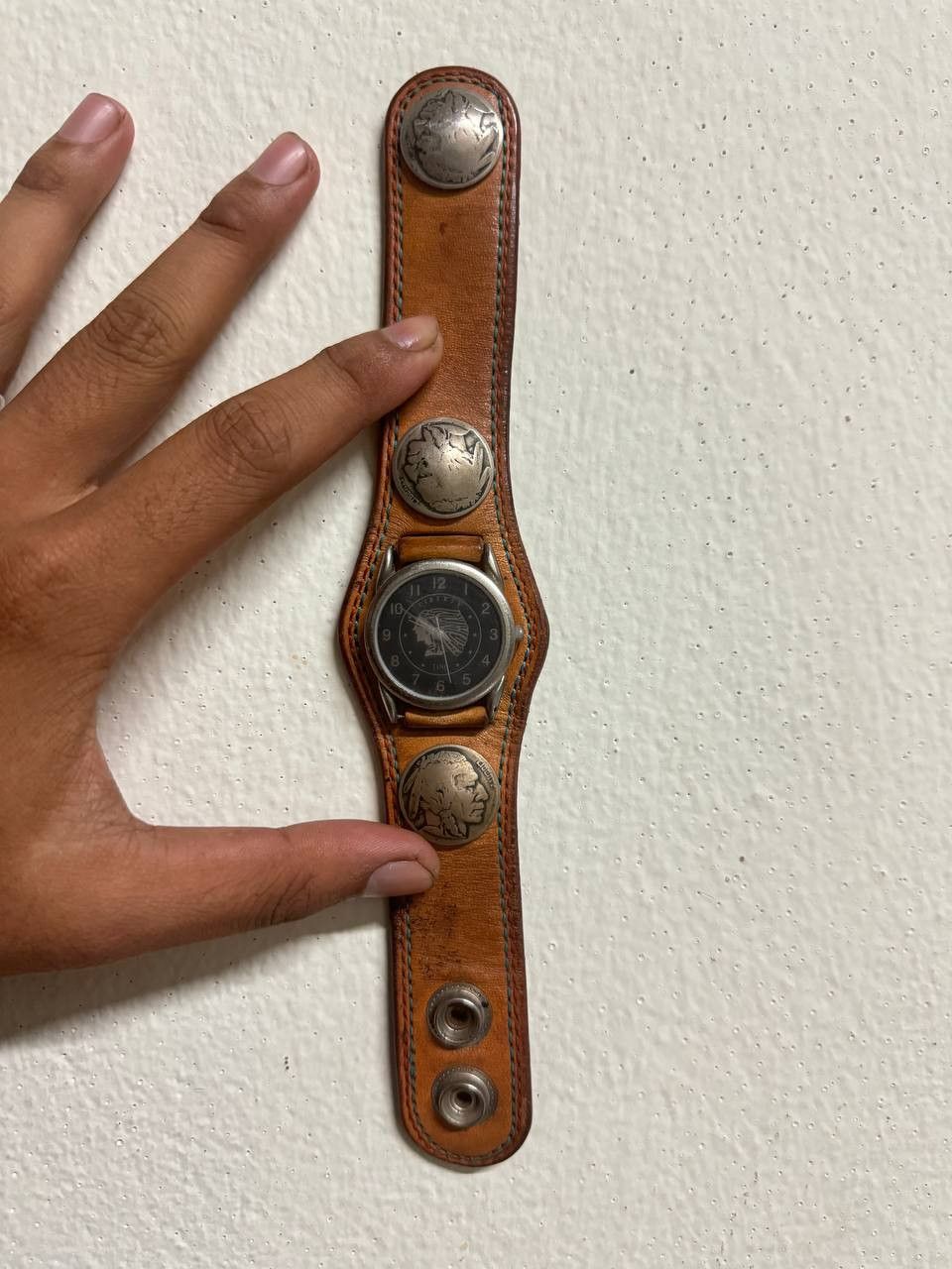 Designer × Japanese Brand LIBERTY TINO JAPAN COIN LEATHER STRAP WATCH Size ONE SIZE - 2 Thumbnail