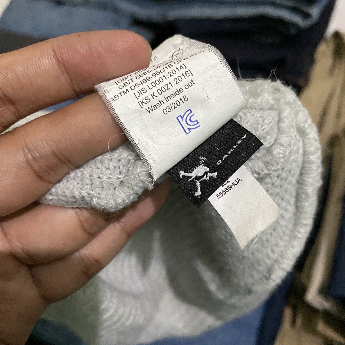 Oakley × Vintage Oakley Logo Beanie Hat Size ONE SIZE - 3 Thumbnail