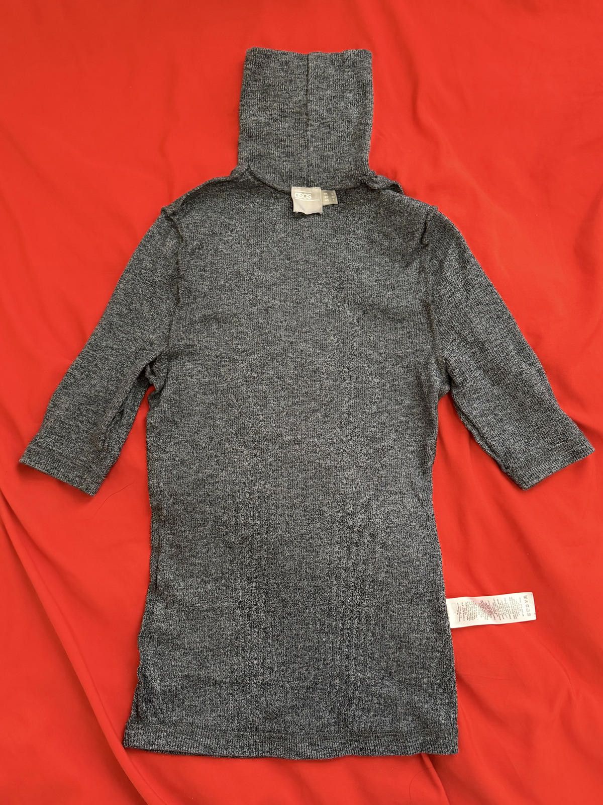Other ASOS 3/4 Sleeve Knit Turtleneck in Grey (SMALL) Size S / US 4 / IT 40 - 2 Thumbnail