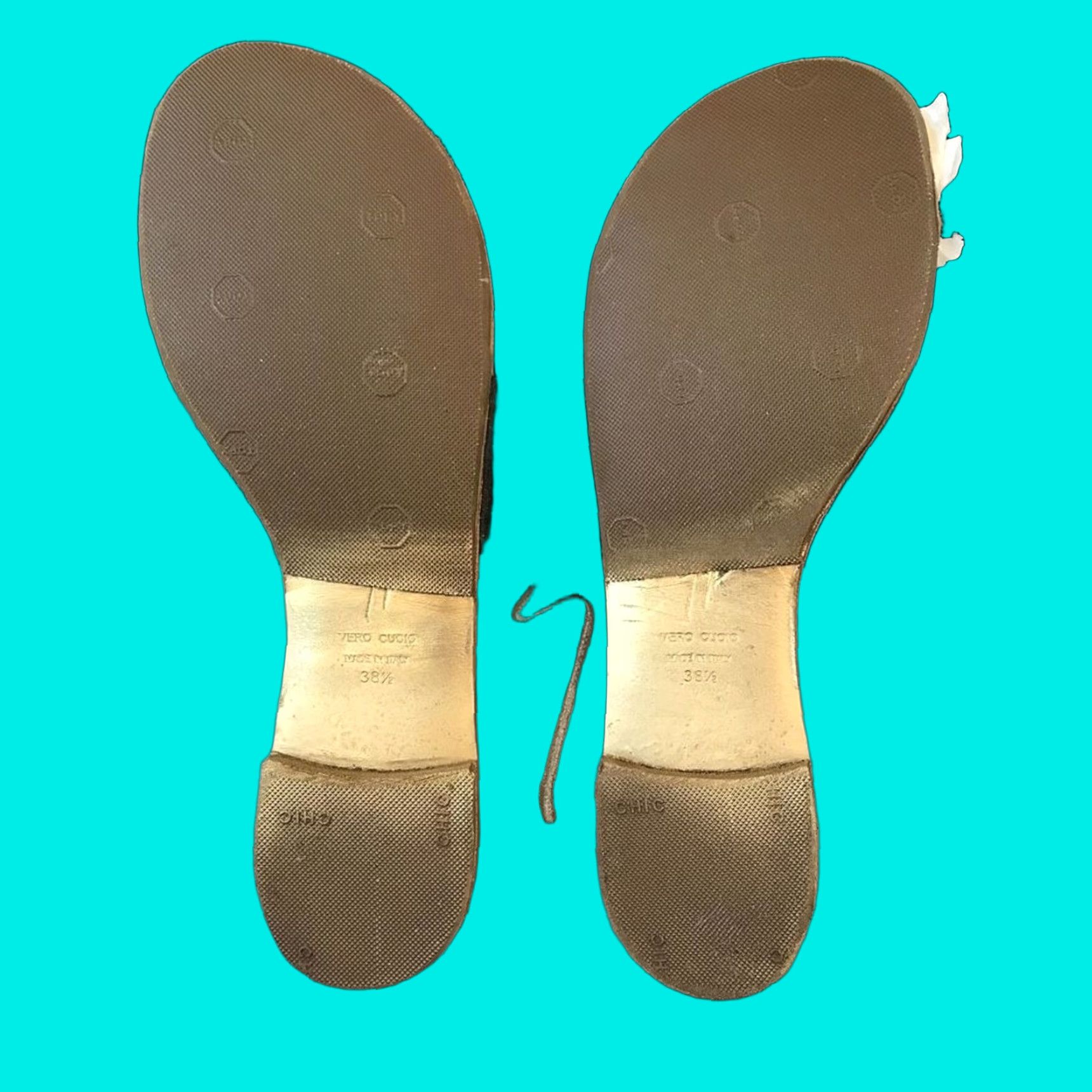 Giuseppe Zanotti VINTAGE Giuseppe Zanotti Sandal Flip Flop Womens Leather Black 8.5 Nero Vernice Rock Box Size US 9 / IT 39 - 1 Thumbnail