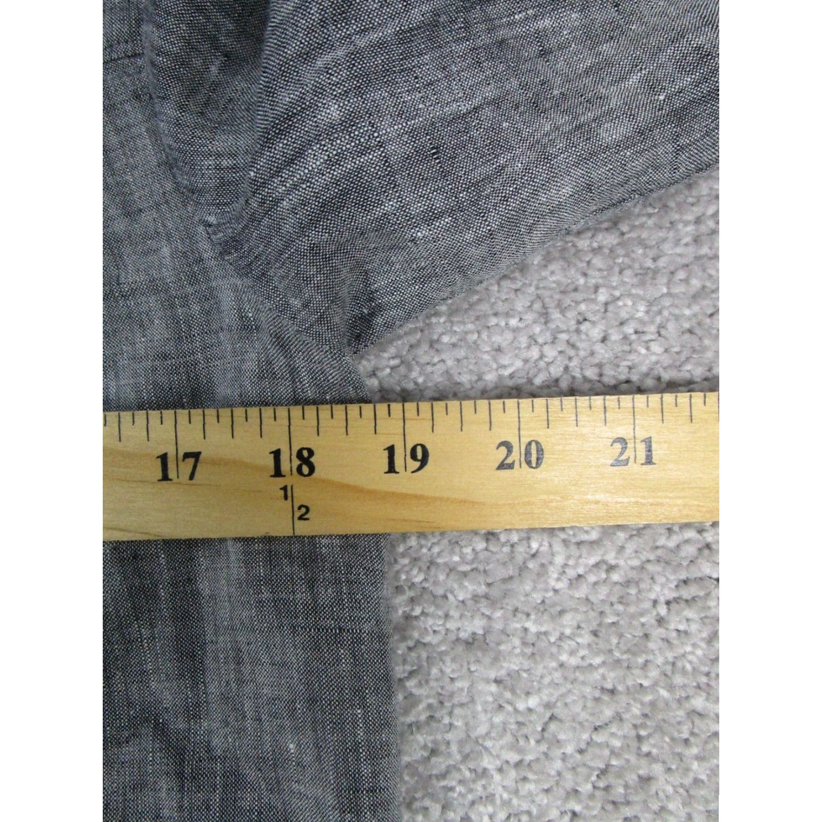 Vintage VINTAGE Hinson Wu Button-Up Shirt Women Small Gray Linen Long Sleeve Collar Size S / US 4 / IT 40 - 6 Thumbnail