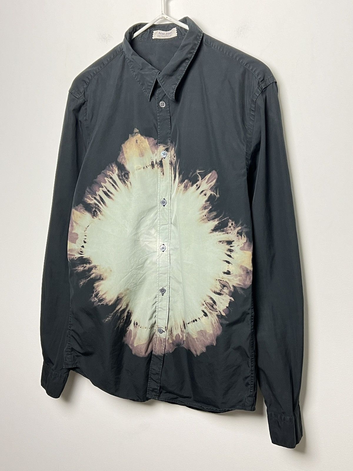 Acne Studios acne y2k star shirt 1/1 bleached tie dye Size US M / EU 48-50 / 2 - 2 Thumbnail
