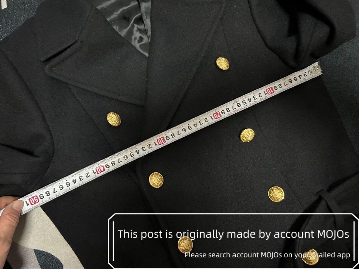 Balmain Sz 46 Balmain Classic Double Breasted Wool Coat Gold Button Size US S / EU 44-46 / 1 - 8 Thumbnail