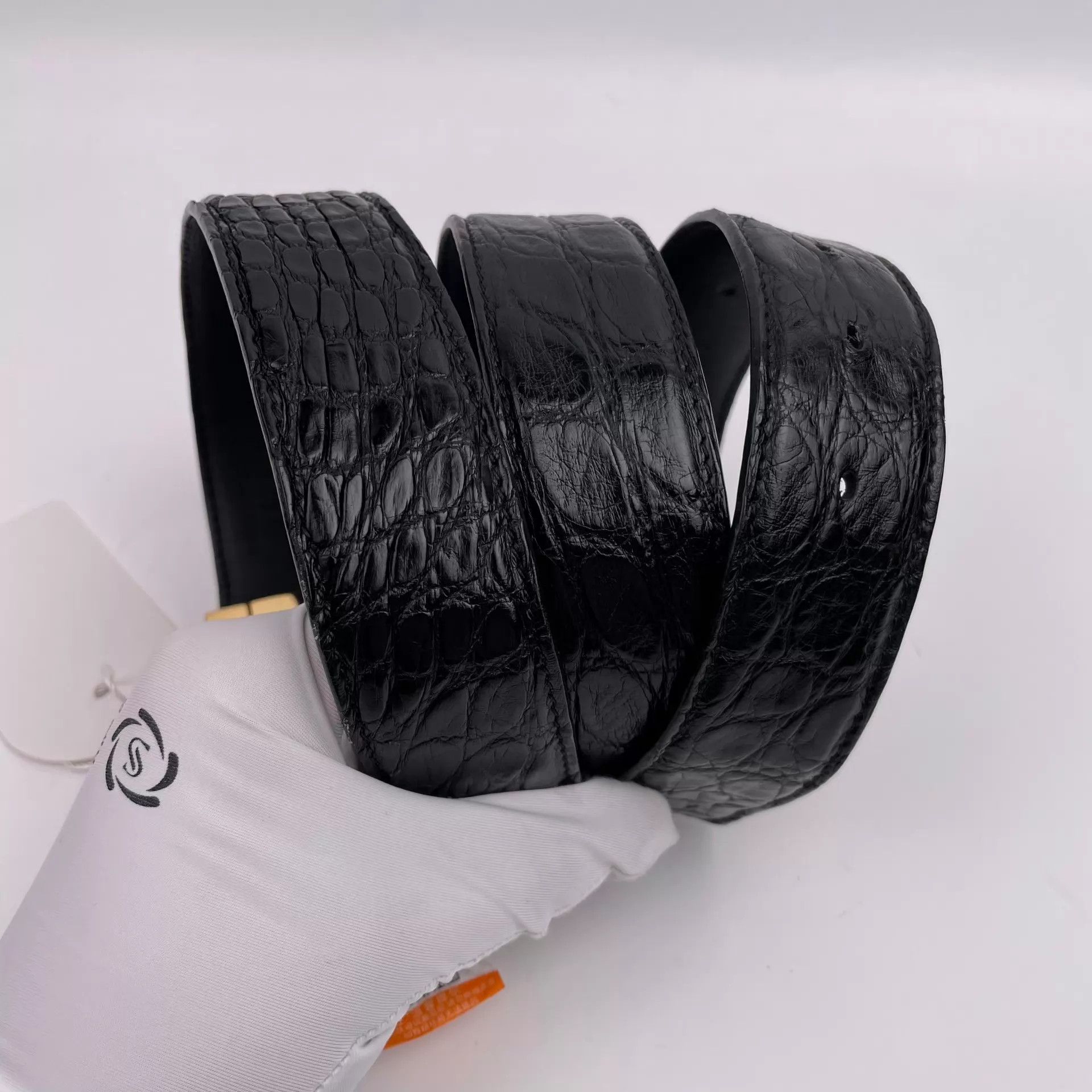 Dior Dior Black Crocodile Skin Belt Size ONE SIZE - 3 Thumbnail