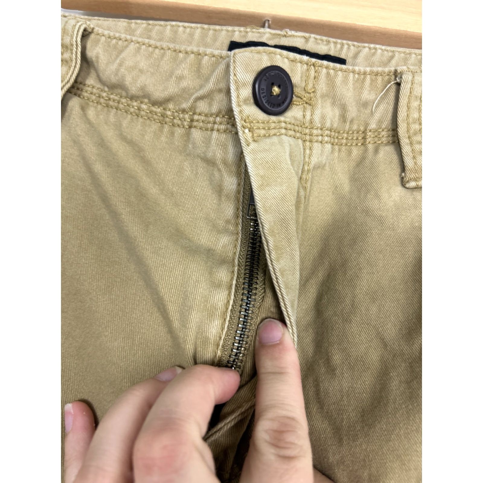 Vintage Aéropostale Cargo Shorts Beige Cotton 32x10 Men Regular Size US 32 / EU 48 - 6 Thumbnail