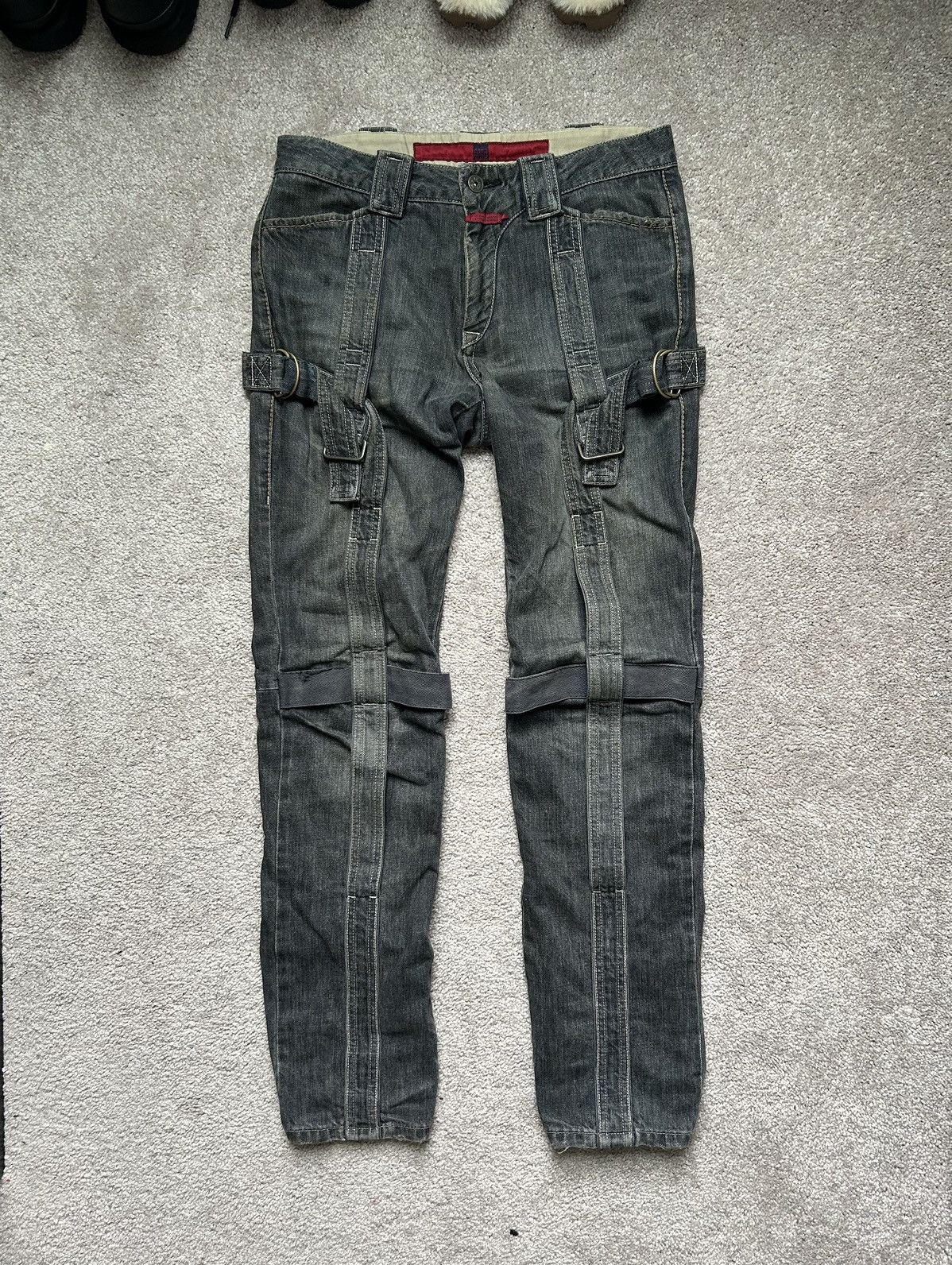 image of Marithe Francois Girbaud Bondage Parachute Denim in Grey, Men's (Size 31)