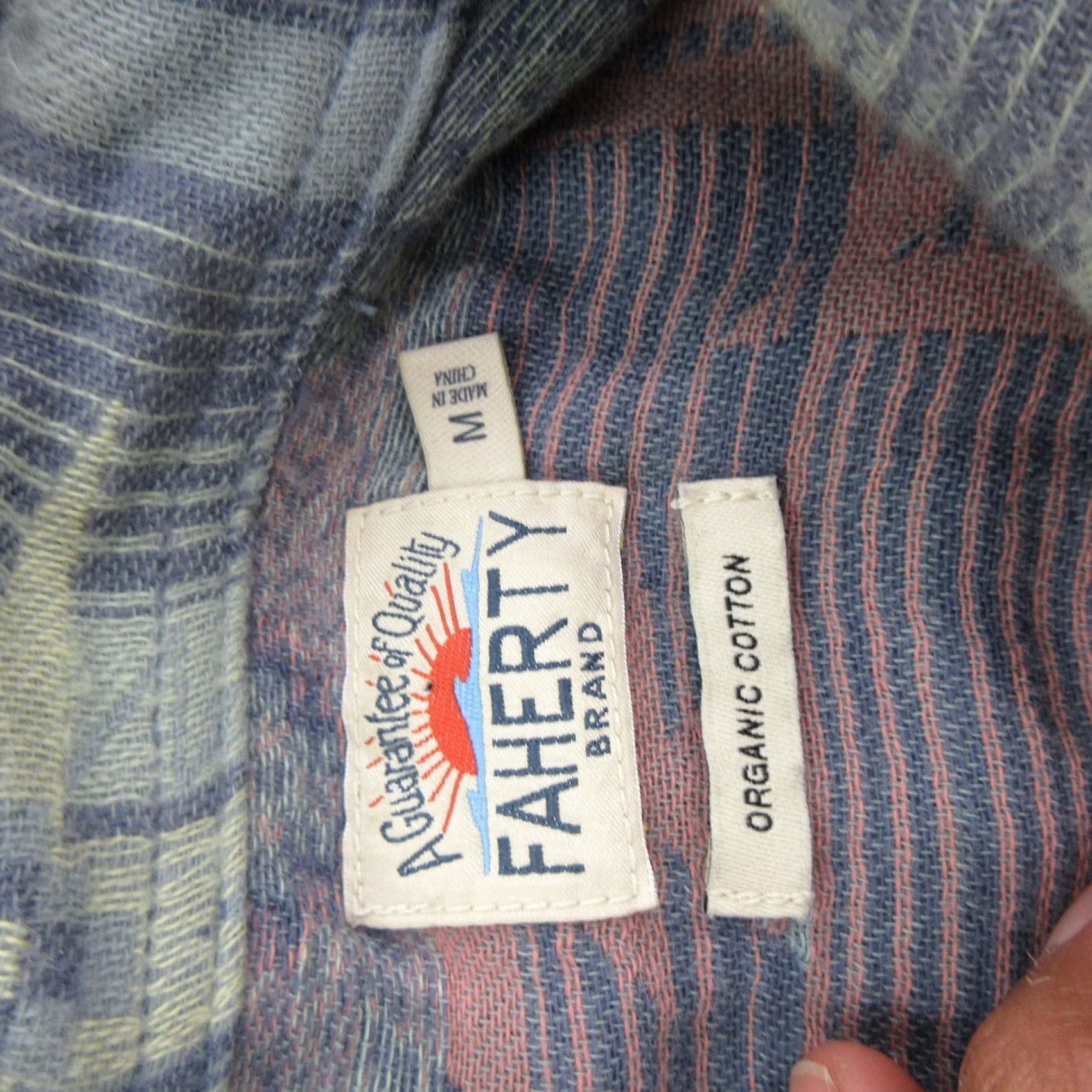 Faherty Faherty Shirt Mens Medium Blue Flannel Long Sleeve Button Front Casual Size US M / EU 48-50 / 2 - 7 Thumbnail