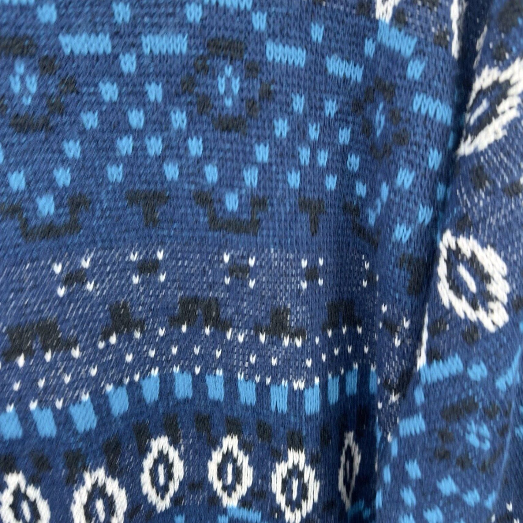 Vintage VINTAGE Le Tigre Sweater Mens L Blue Geometric 80s 90s Grunge Hip Hop Streetwear Vintage Pullover Crew Neck Classic Knit Shirt Mens Size US L / EU 52-54 / 3 - 2 Thumbnail