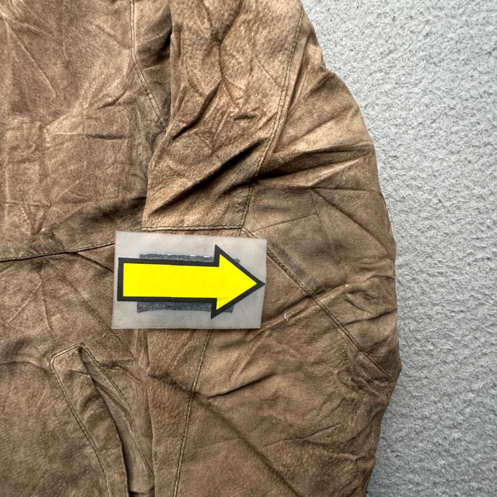 Vintage VINTAGE Arizona Jean Co. Genuine Leather Suede Bomber Jacket Mens Large Brown Size US 33 - 6 Thumbnail