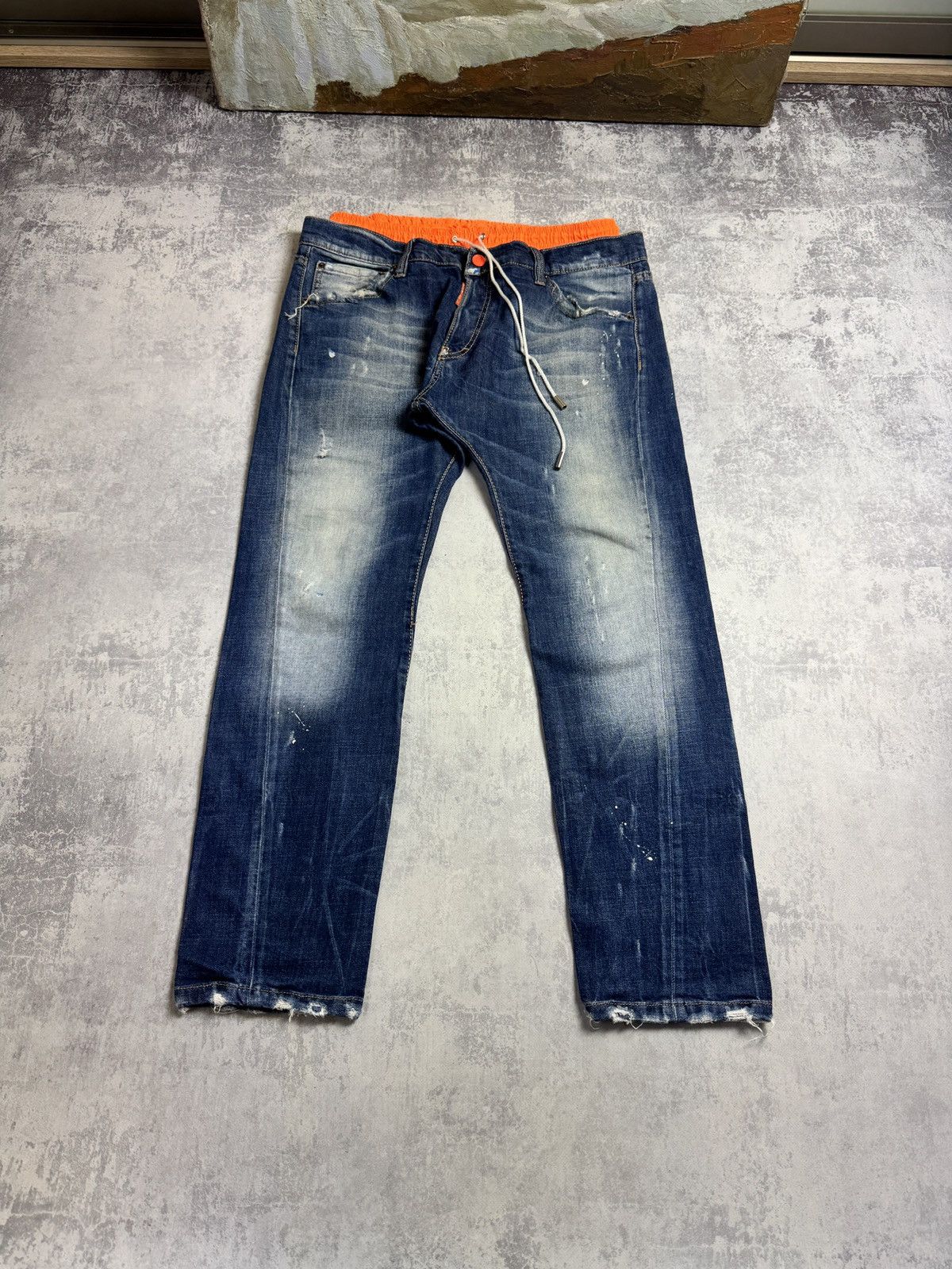 Dsquared2 RARE Dsquared2 Distressed Beach Shorts Y2K Japanese Jeans Size US 32 / EU 48 - 1 Thumbnail