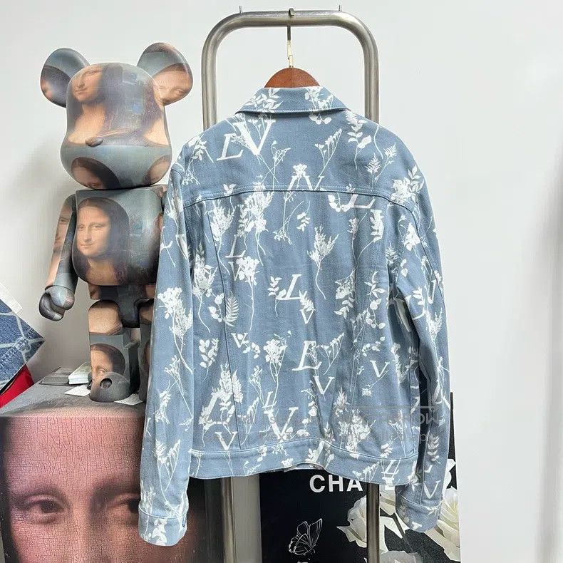 Louis Vuitton Louis Vuitton Printed wheat-ear denim jacket Size US S / EU 44-46 / 1 - 2 Thumbnail