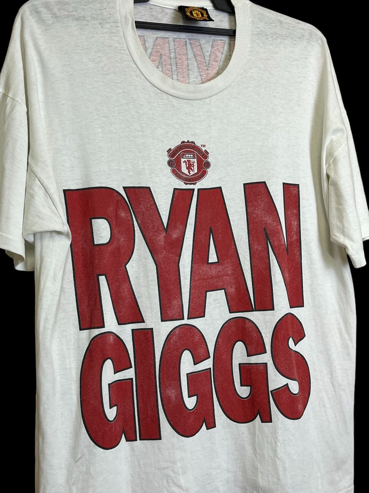 Vintage VINTAGE 90s RYAN GIGGS MANCHESTER UNITED BIG PRINT T SHIRT Size US XXL / EU 58 / 5 - 6 Thumbnail