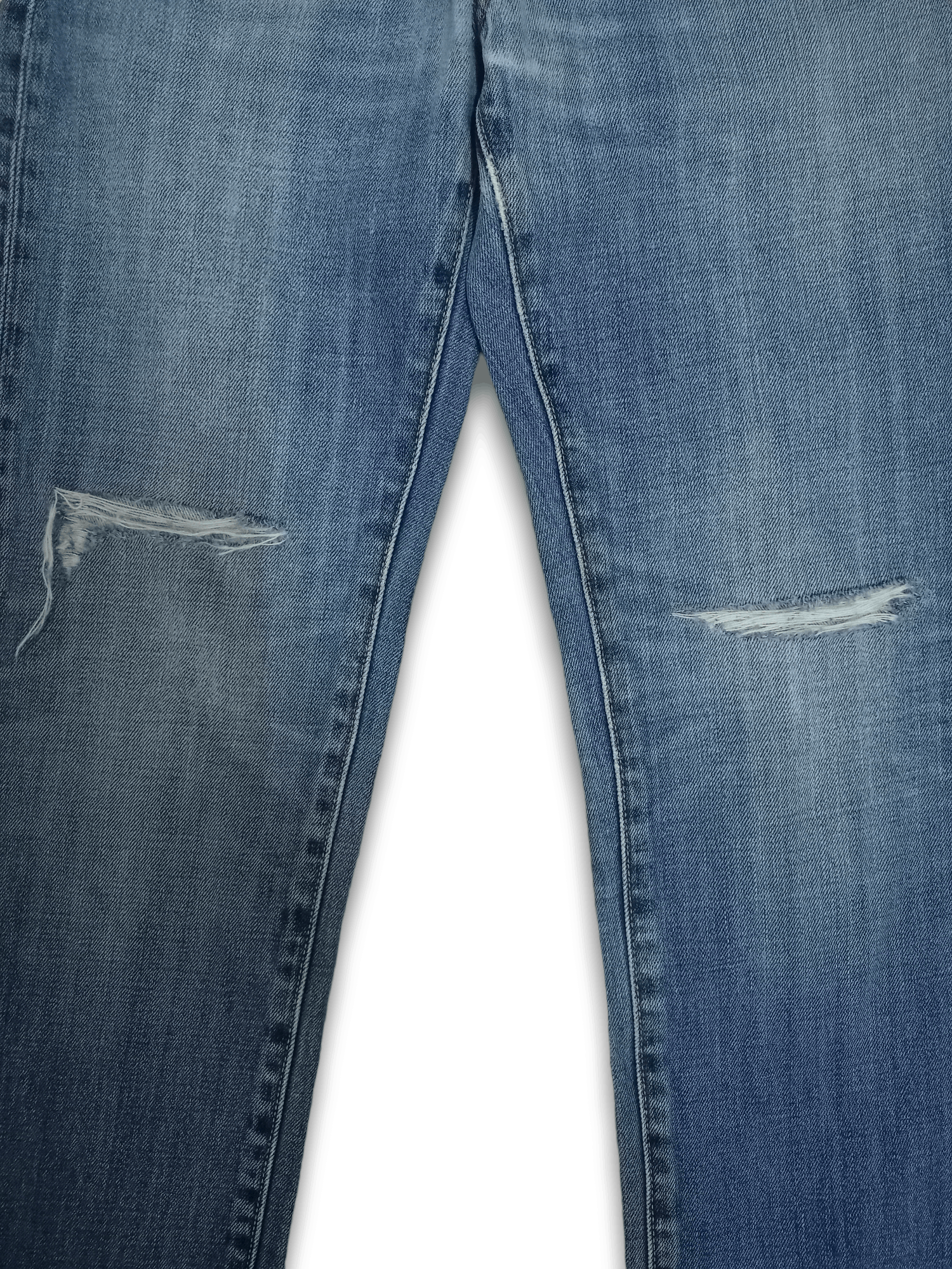 Japanese Brand × Uniqlo Vintage Japanese Uniqlo Blue Wash Distressed Jeans 30x30 Size US 30 / EU 46 - 6 Thumbnail