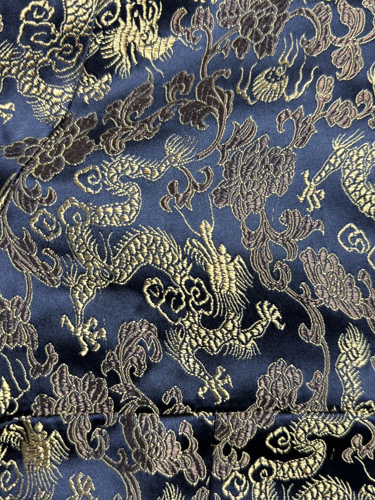 Vintage Y2K Vintage Etam Gold Dragon Jacquard Asian Cheongsam Top Size XS / US 0-2 / IT 36-38 - 4 Thumbnail