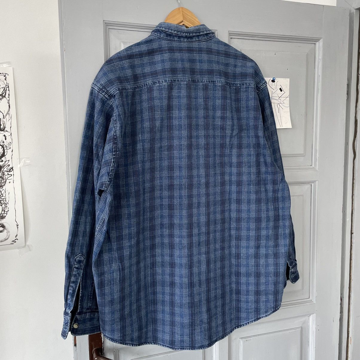 Levi's × Vintage Vintage 90’s Heavy Levi’s Flannel shirt button up y2k Size US L / EU 52-54 / 3 - 6 Thumbnail