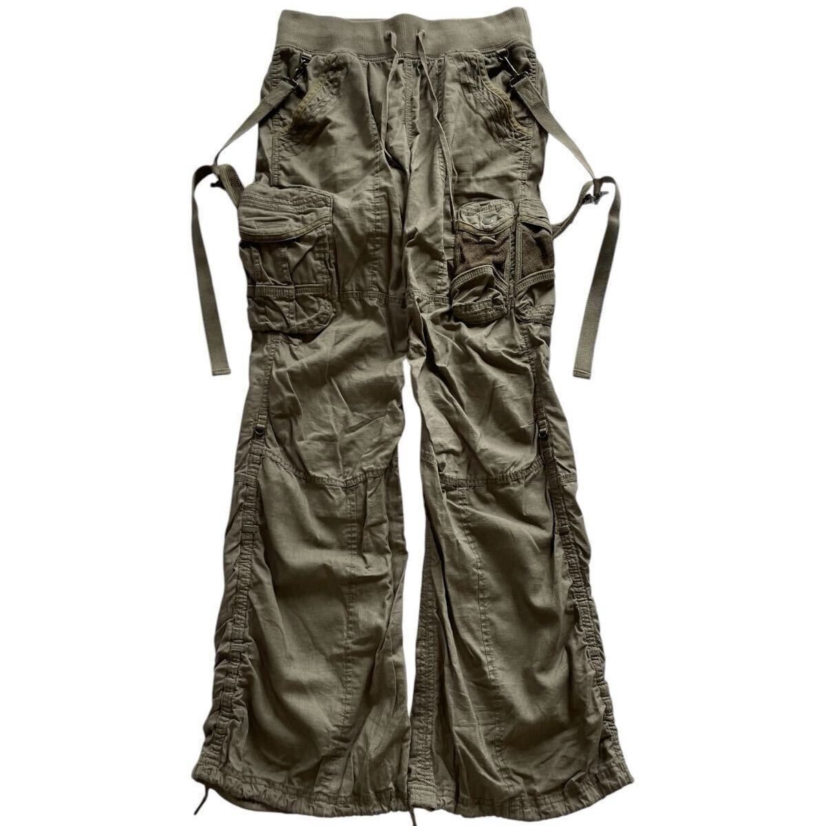 Japanese Brand (RARE) G.O.A. Parachute Flared Cargos with