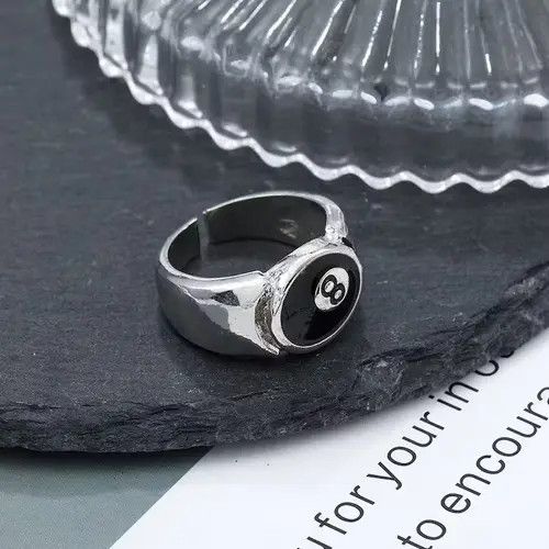 Vintage Eight Ball Ring Size ONE SIZE - 3 Thumbnail