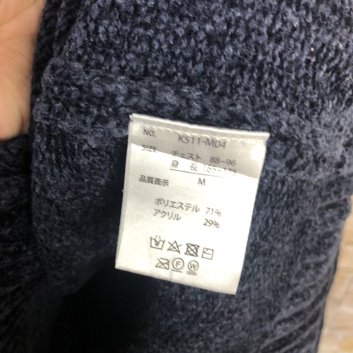 Japanese Brand Otarie Dark Blue Half Zip Sweatshirt #A887 Size US M / EU 48-50 / 2 - 11 Thumbnail