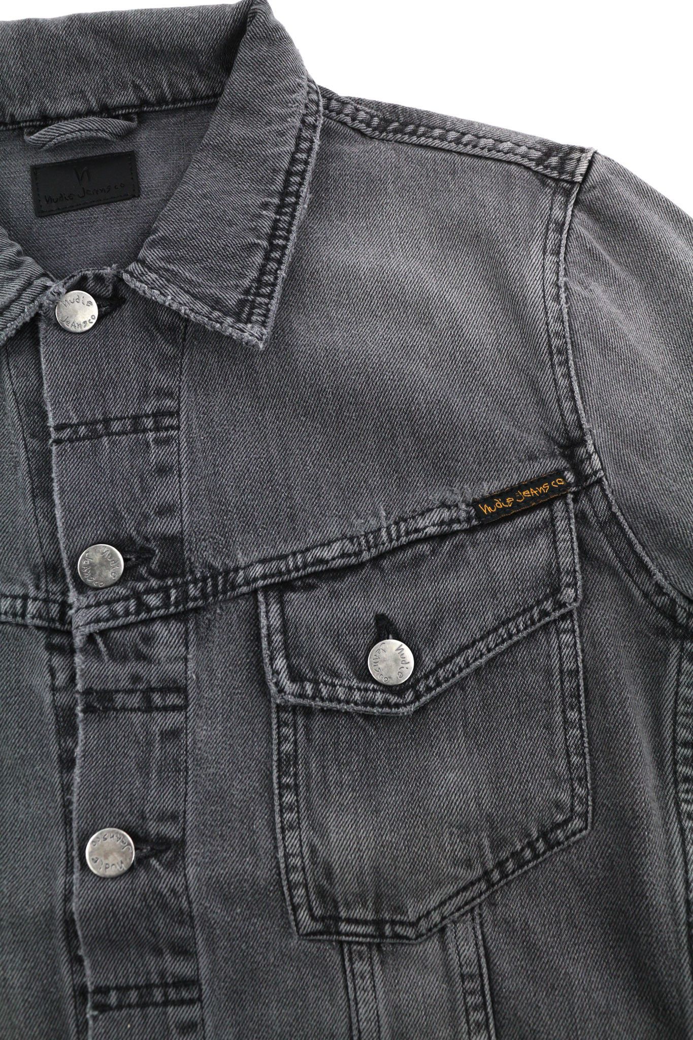 Nudie Jeans BILLY M Desolation Grey Polo Pockets Mid Jacket 82453 Size US M / EU 48-50 / 2 - 6 Thumbnail