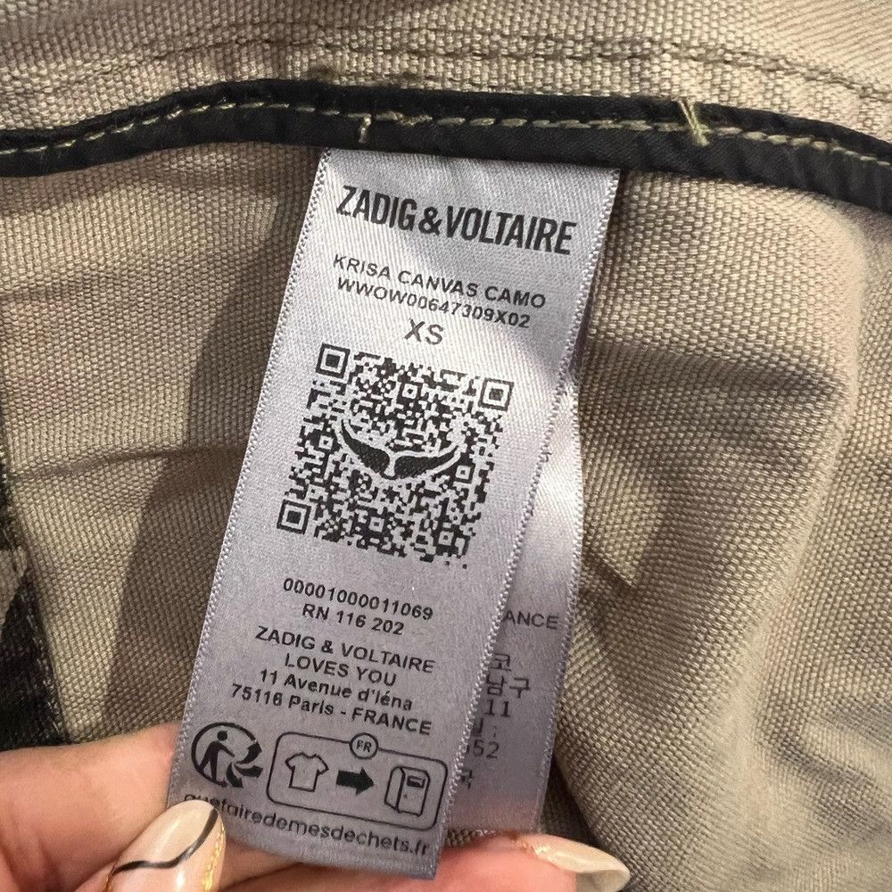 Zadig & Voltaire Zadig & Voltaire Krisa Camo Heart Print Utility Jacket NWT Size XS / US 0-2 / IT 36-38 - 9 Thumbnail