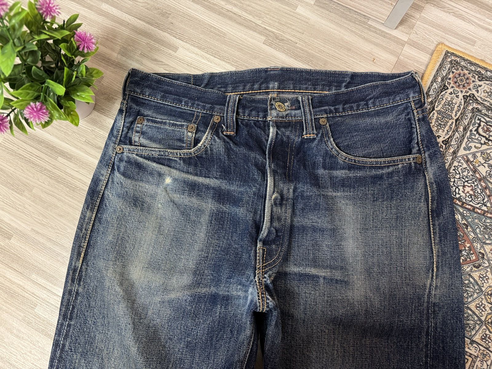 Freewheelers Vintage "Vanishing West" 601XX 1951 Selvedge Denim Size US 30 / EU 46 - 2 Thumbnail