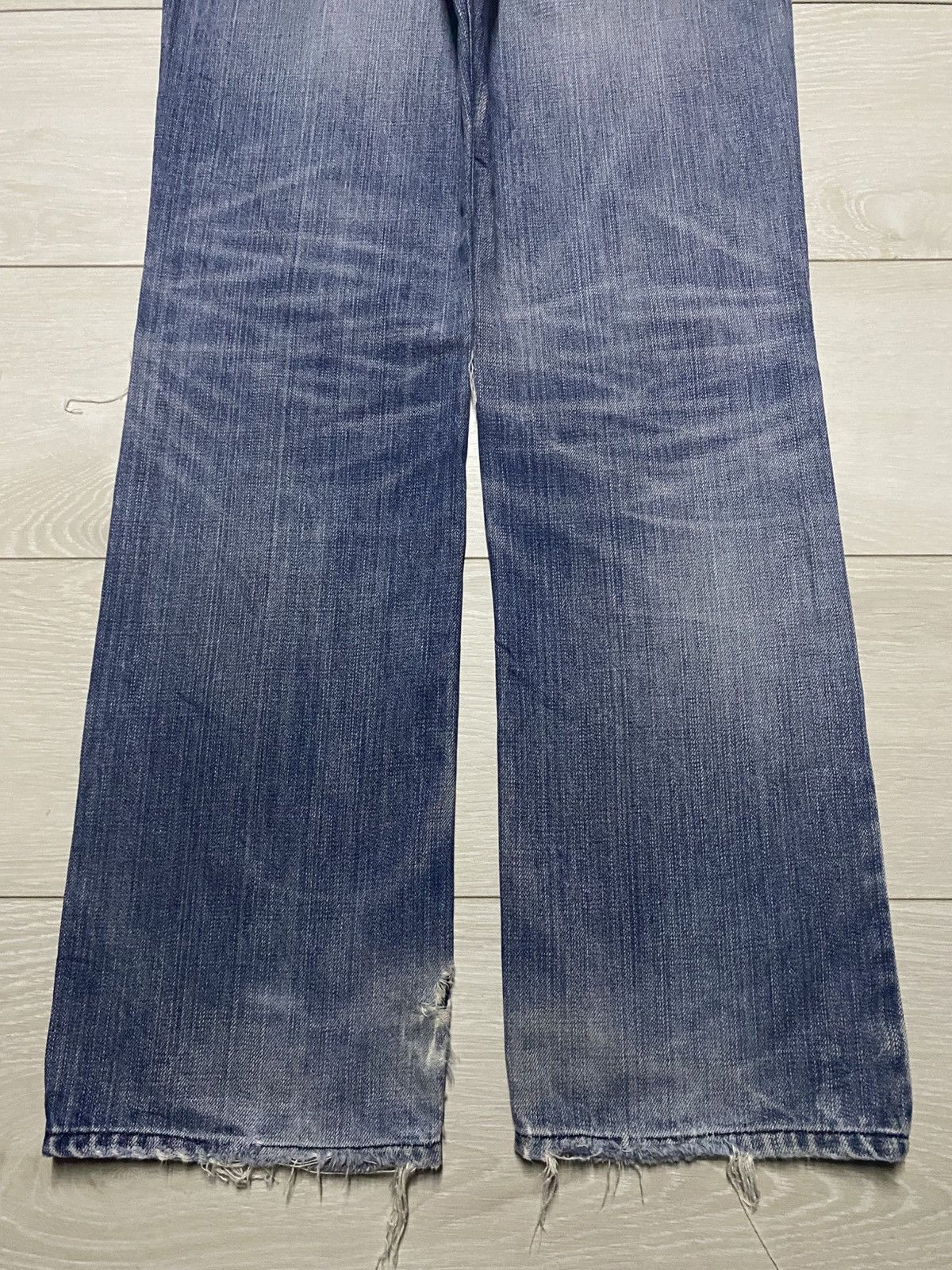 Japanese Brand Vintage Japanese Brand Midas Studd Backpatch Distressed Jean Size US 32 / EU 48 - 6 Thumbnail