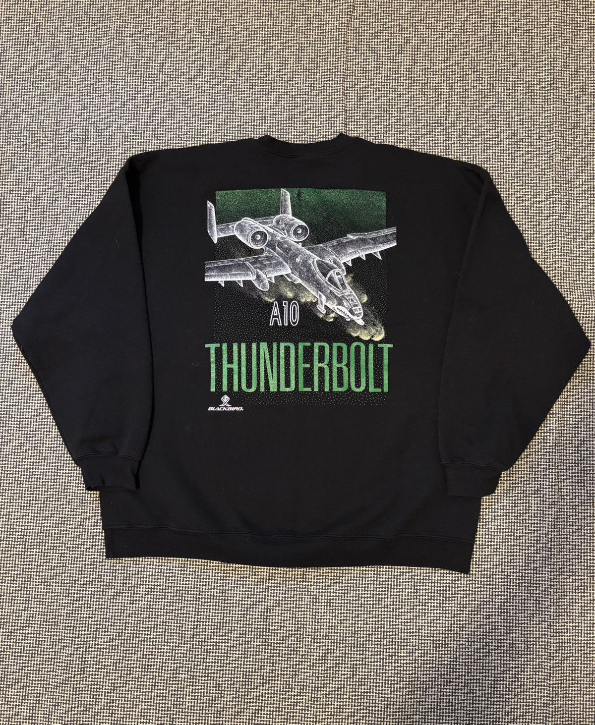 Vintage Vintage A-10 blackbird thunderbolt double sided sweatshirt Size US XXL / EU 58 / 5 - 2 Thumbnail