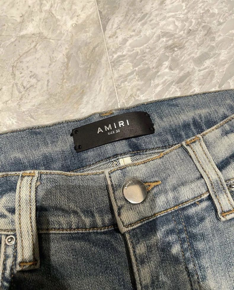 Amiri Amiri multi-element blue denim Size US 30 / EU 46 - 2 Thumbnail
