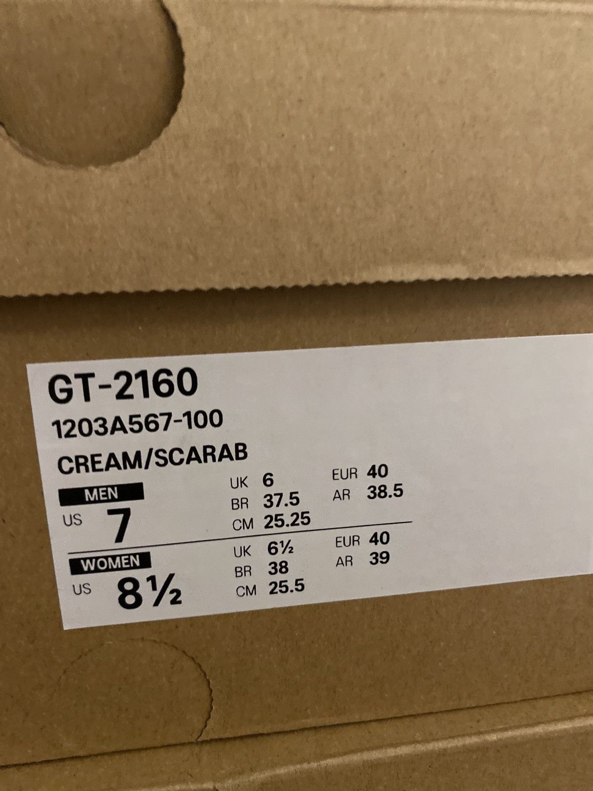 Asics × Kith Kith for ASICS GT-2160 - Cream / Scarab Size US 7 / EU 40 - 6 Thumbnail
