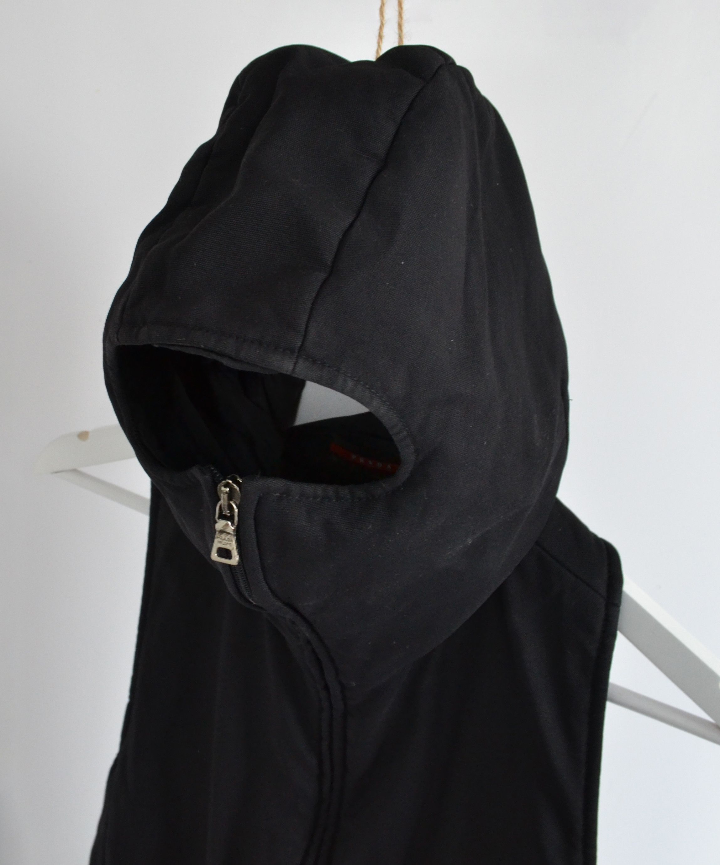 Prada 🔴 PRADA Vest Jacket Balaclava Utility 1999 Red Tab Black Size US XS / EU 42 / 0 - 3 Thumbnail