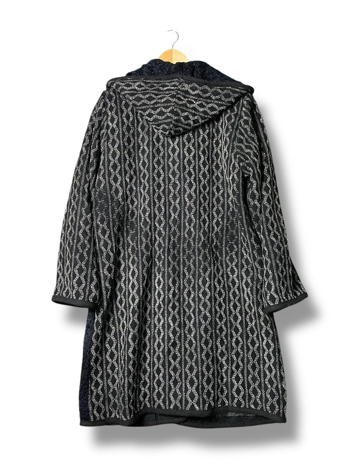 Japanese Brand Japanese Brand Abstract Hooded Long Coat (4) Size US L / EU 52-54 / 3 - 8 Thumbnail