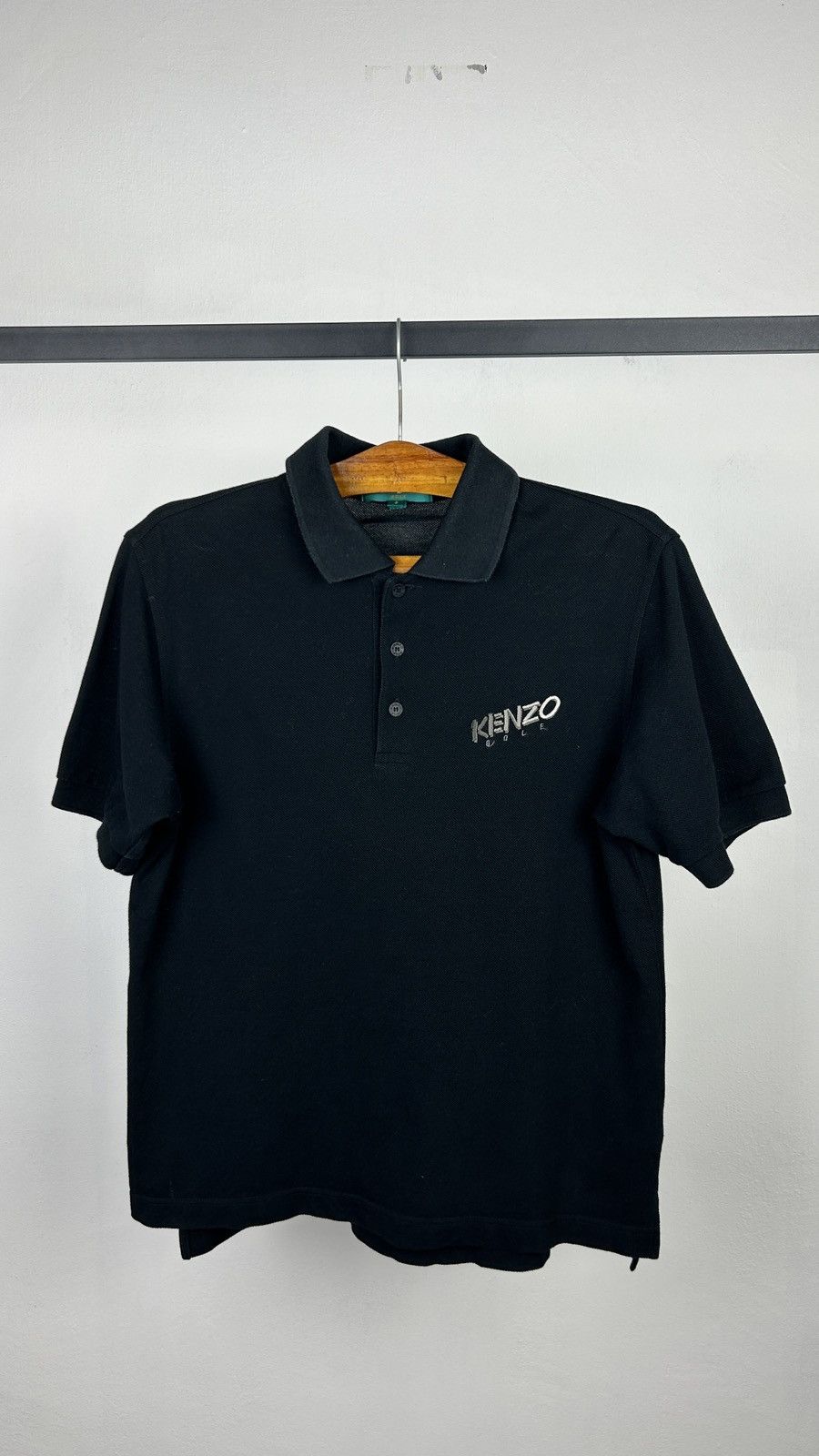 Kenzo × Vintage 1990s Kenzo Golf Black Polo Size US M / EU 48-50 / 2 - 5 Thumbnail