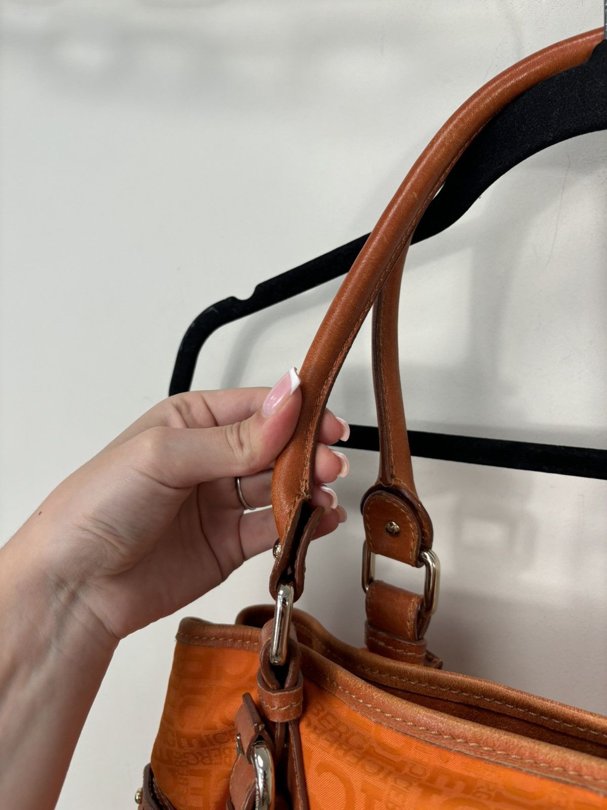 Iceberg Iceberg Vintage Designer Rare Orange Canvas Leather Tote Bag Size ONE SIZE - 11 Thumbnail