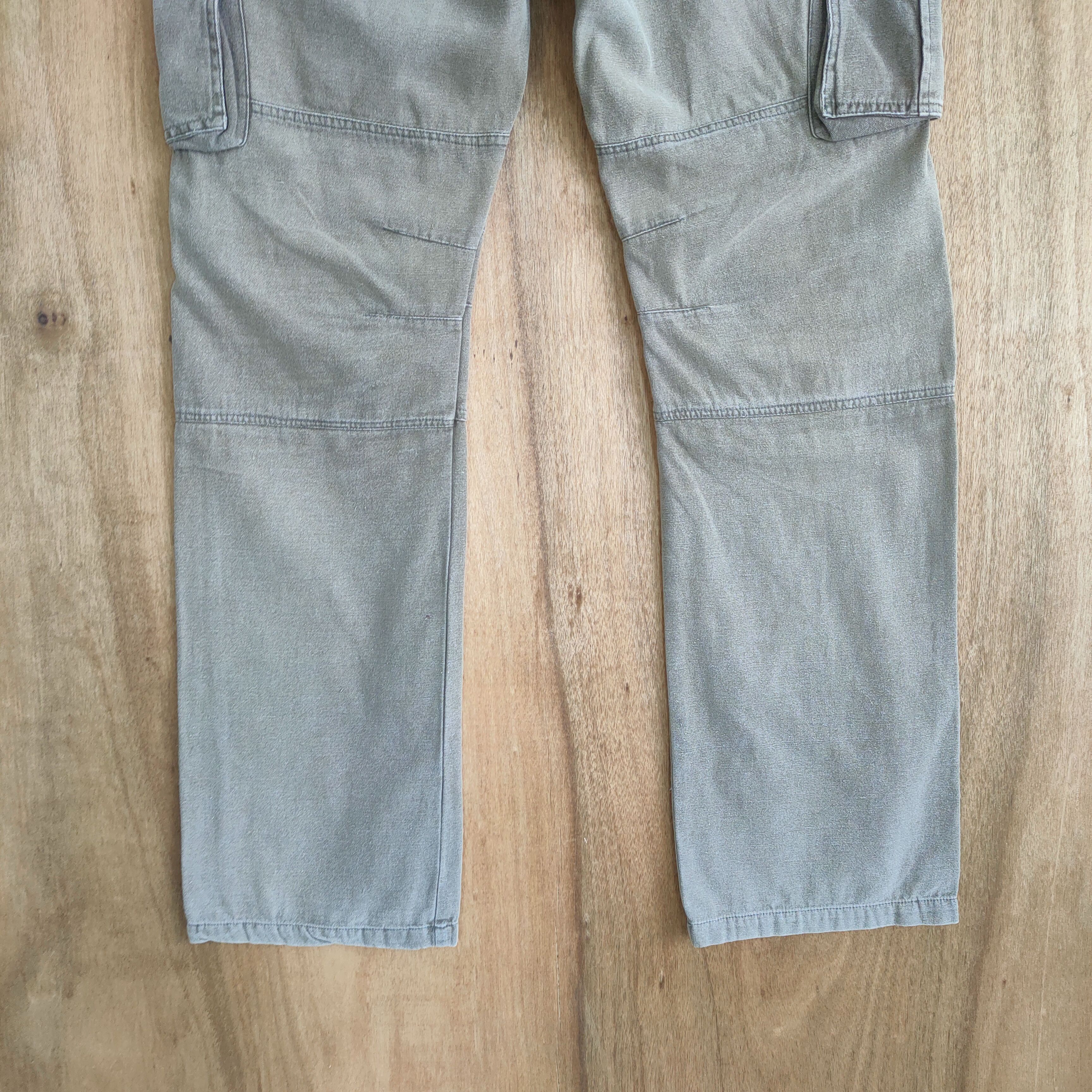 If Six Was Nine × Japanese Brand SIX STAR DOUBLE KNEE FADED CARGO PANTS Size US 33 - 8 Thumbnail