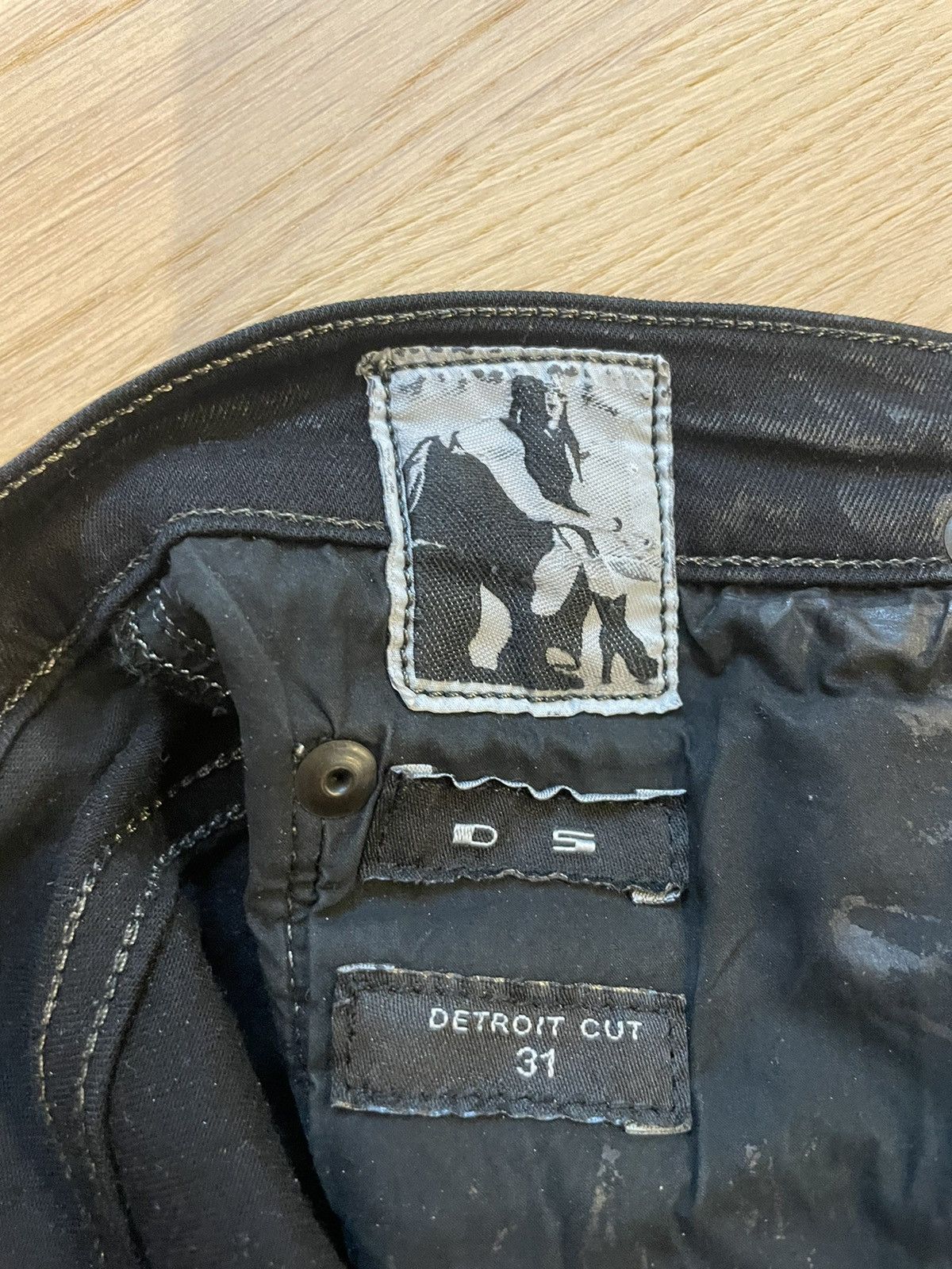 Rick Owens × Rick Owens Drkshdw Rick Owens waxed jeans Size US 31 - 7 Thumbnail
