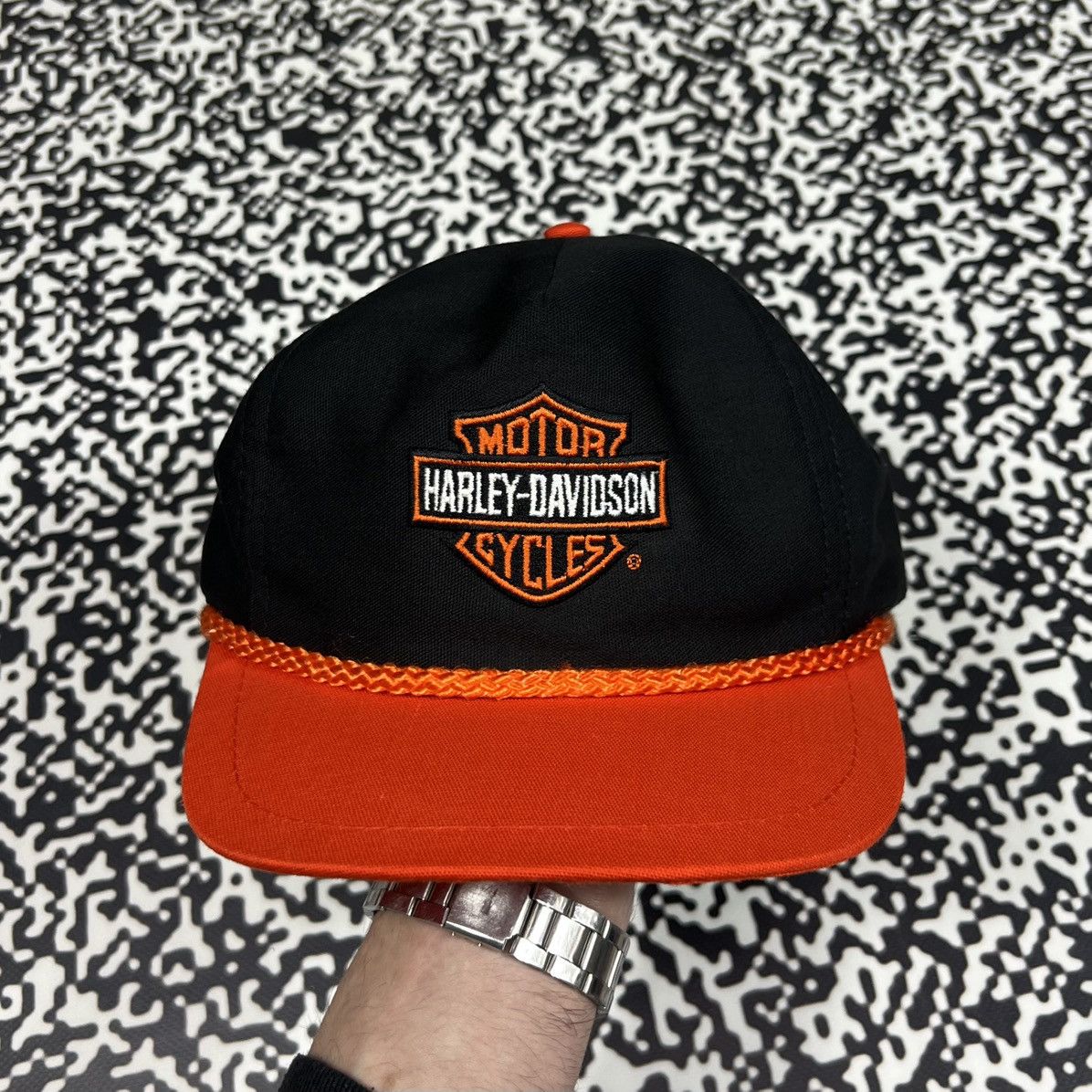 Harley Davidson Vintage 90s Harley Davidson Retro Motor Cycles Rare Cap Size ONE SIZE - 1 Thumbnail