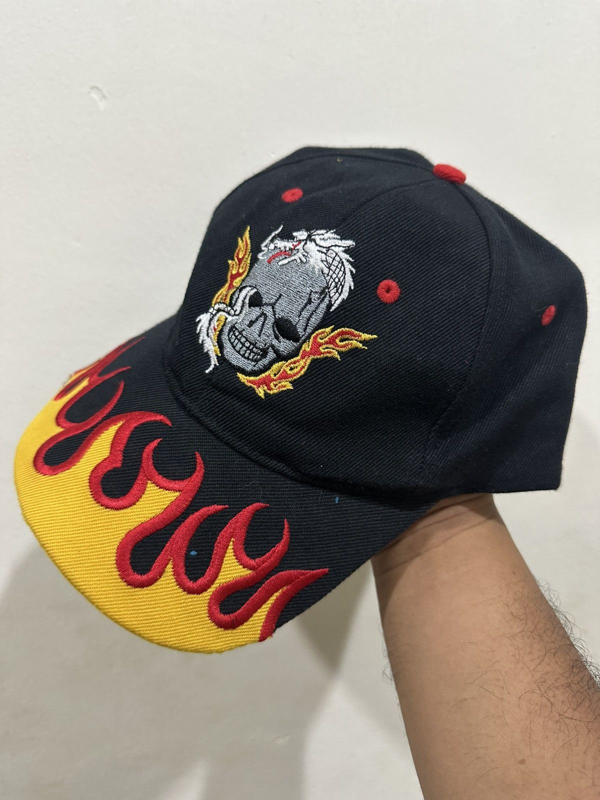 Other Y2K Flame Zombies Distress Baseball Hat Size ONE SIZE - 1 Thumbnail