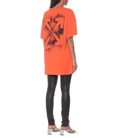 Orange Stencil Arrows Oversized T-Shirt