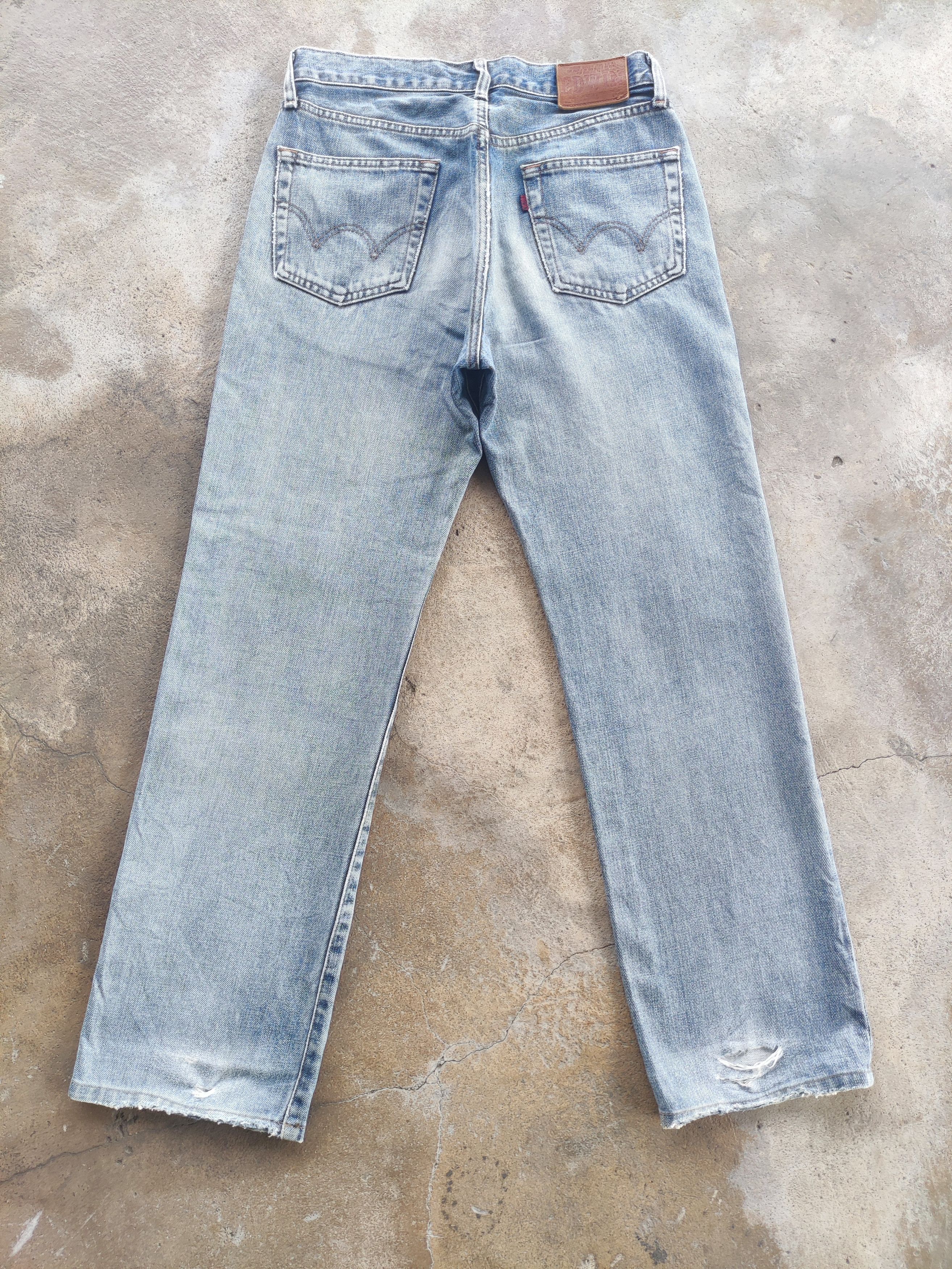 Edwin Vintage Edwin Brand Denim Buggy Distressed Faded Pants Size US 30 / EU 46 - 9 Thumbnail