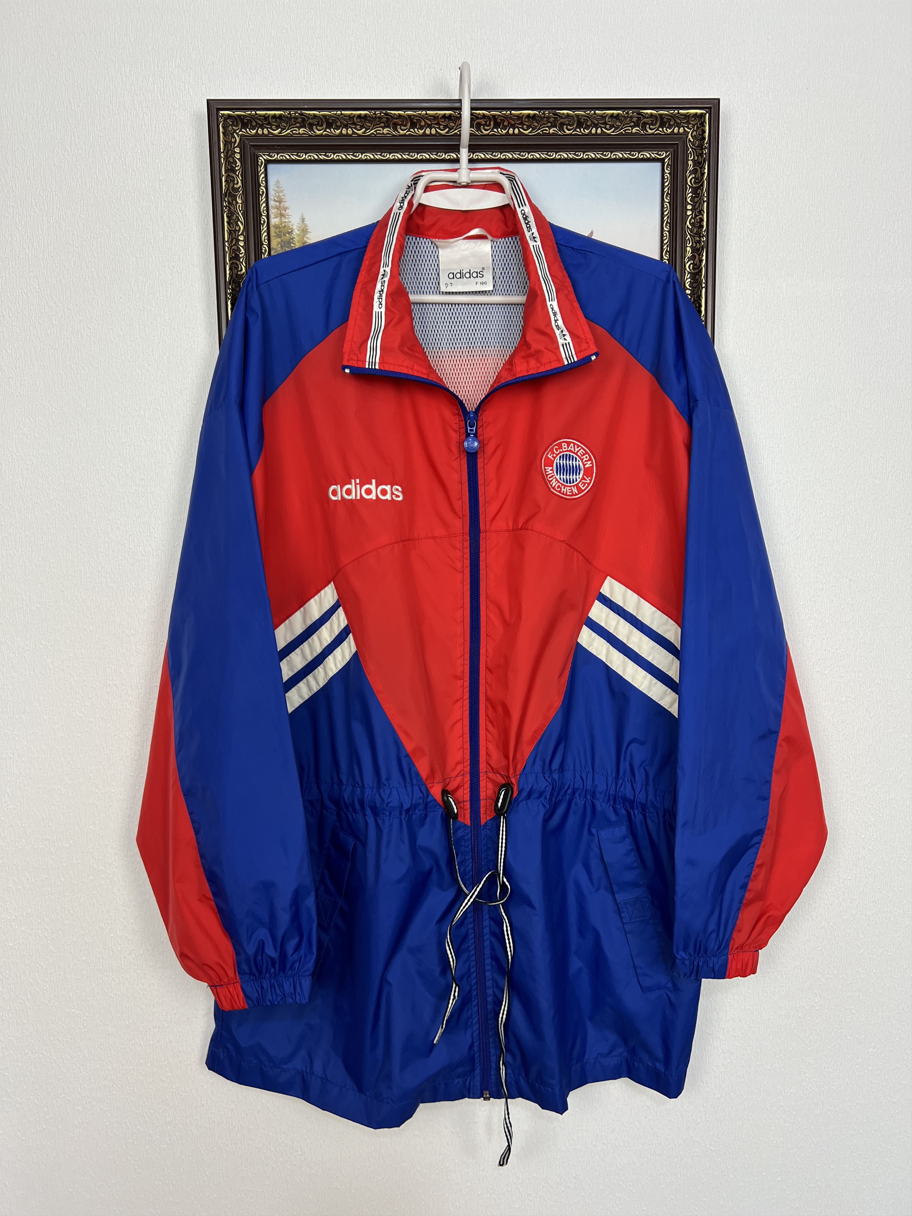 Adidas Vintage Bayern Munich Football Jacket Windbreaker Track Top Size US L / EU 52-54 / 3 - 1 Thumbnail