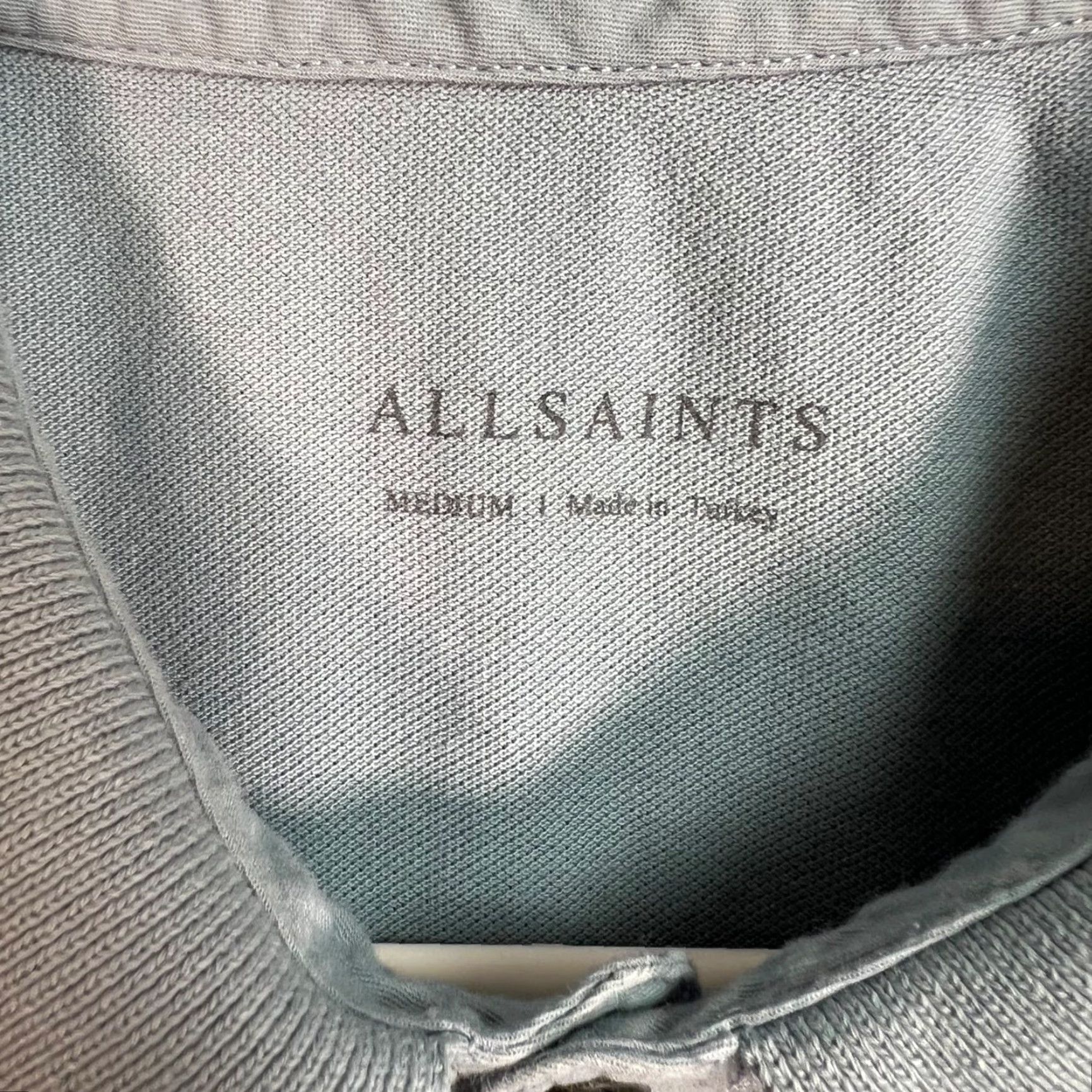 Allsaints AllSaints Polo Shirt Mens Size M Blue Cotton Short Sleeve Collared Shirt Short Sleeve Polo Casual Logo 90s? Size US M / EU 48-50 / 2 - 3 Thumbnail