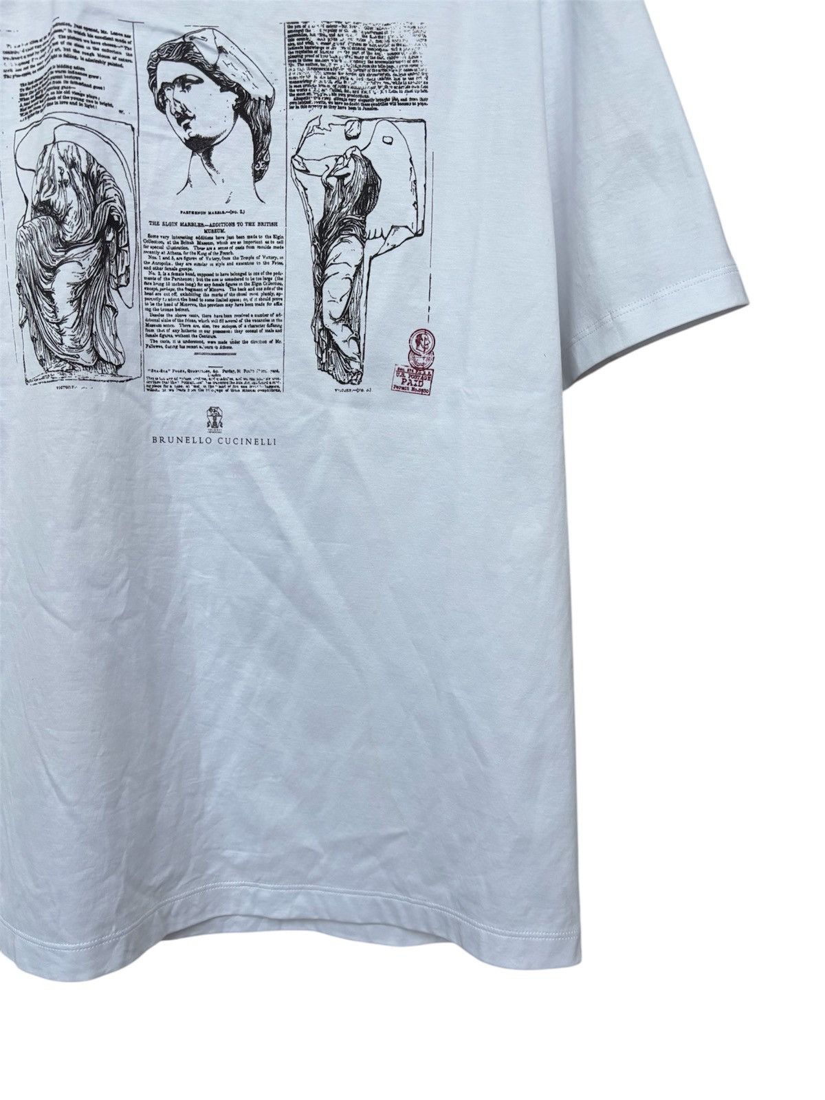 Brunello Cucinelli Brunello Cucinelli Graphic T-Shirt Size US XXL / EU 58 / 5 - 3 Thumbnail