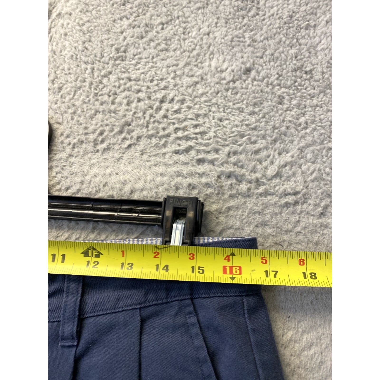 Tommy Hilfiger Tommy Hilfiger Pants Mens 33x32 Chino Straight Leg Flat Front Navy navy faded Blue Casual Mens Slim Fit Button Zipper Pockets Cotton Size US 33 - 3 Thumbnail