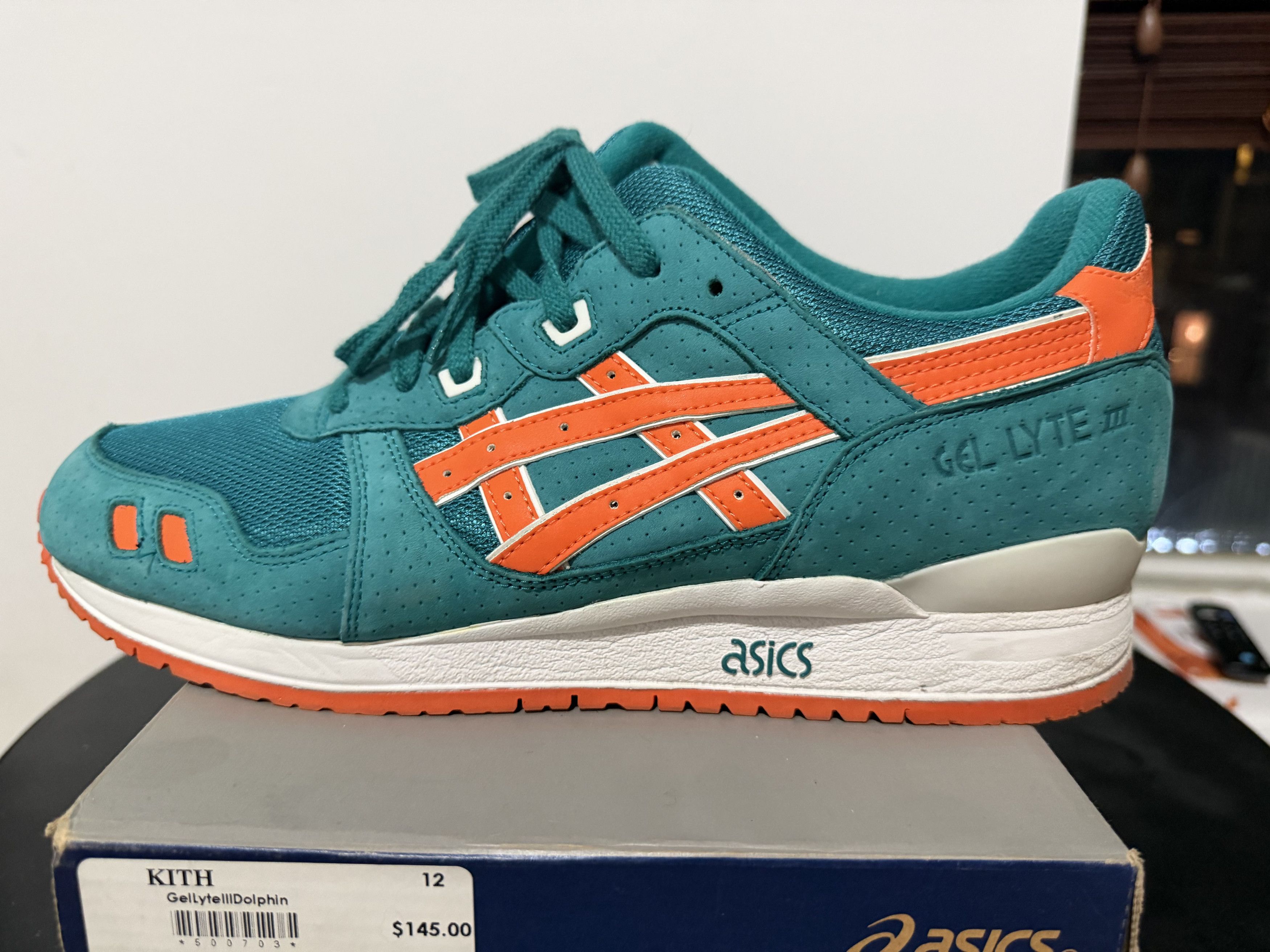 Asics × Kith Asics x Kith Gel Lyte III Miami Edition Size US 12 / EU 45 - 5 Thumbnail