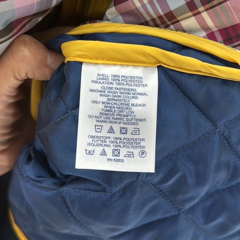 Lands' End Lands’ End yellow quilted chore jacket barn jacket size MP Size M / US 6-8 / IT 42-44 - 5 Thumbnail